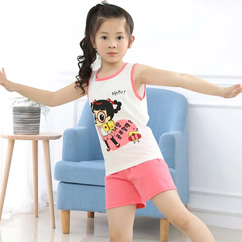 Бесплатная доставка 2018 летние пижамы для девочек и мальчиков с рисунком 11 стилей