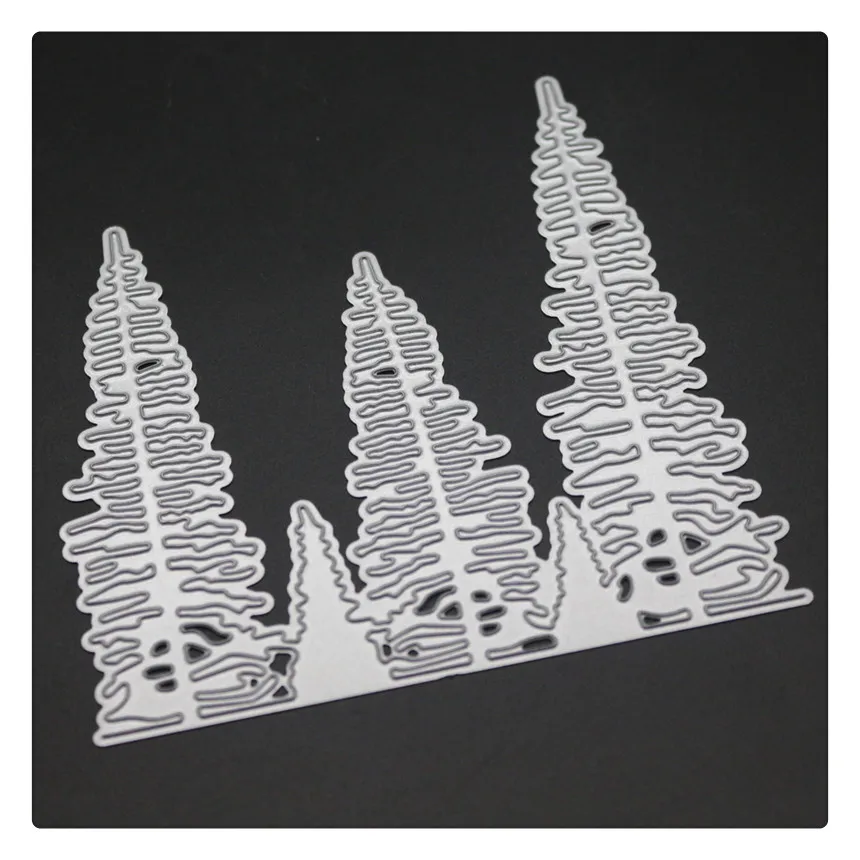 Металлические Вырубные штампы YINISE с изображением деревьев для рельефной