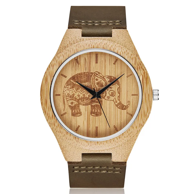 Деревянные кварцевые часы для мужчин 2020 бамбуковые современные наручные