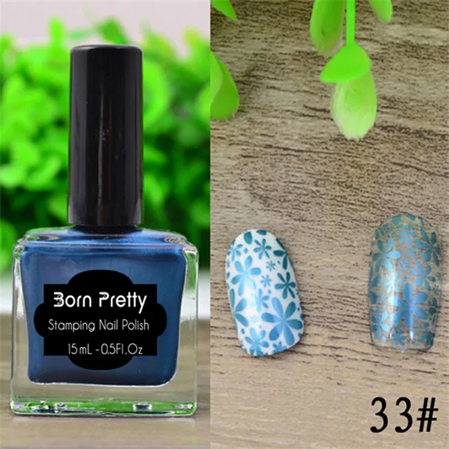 BORN PRETTY, яркие цвета, лак для ногтей, тиснение, черный, сладкий стиль, штамп для ногтей, пластина, лак для печати изображений, маникюрный лак, 15 мл, 6 мл