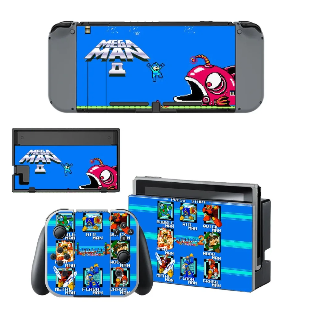 Игра мега человек наклейка из винила и кожи Стикеры для Nintendo Switch NS консоли +
