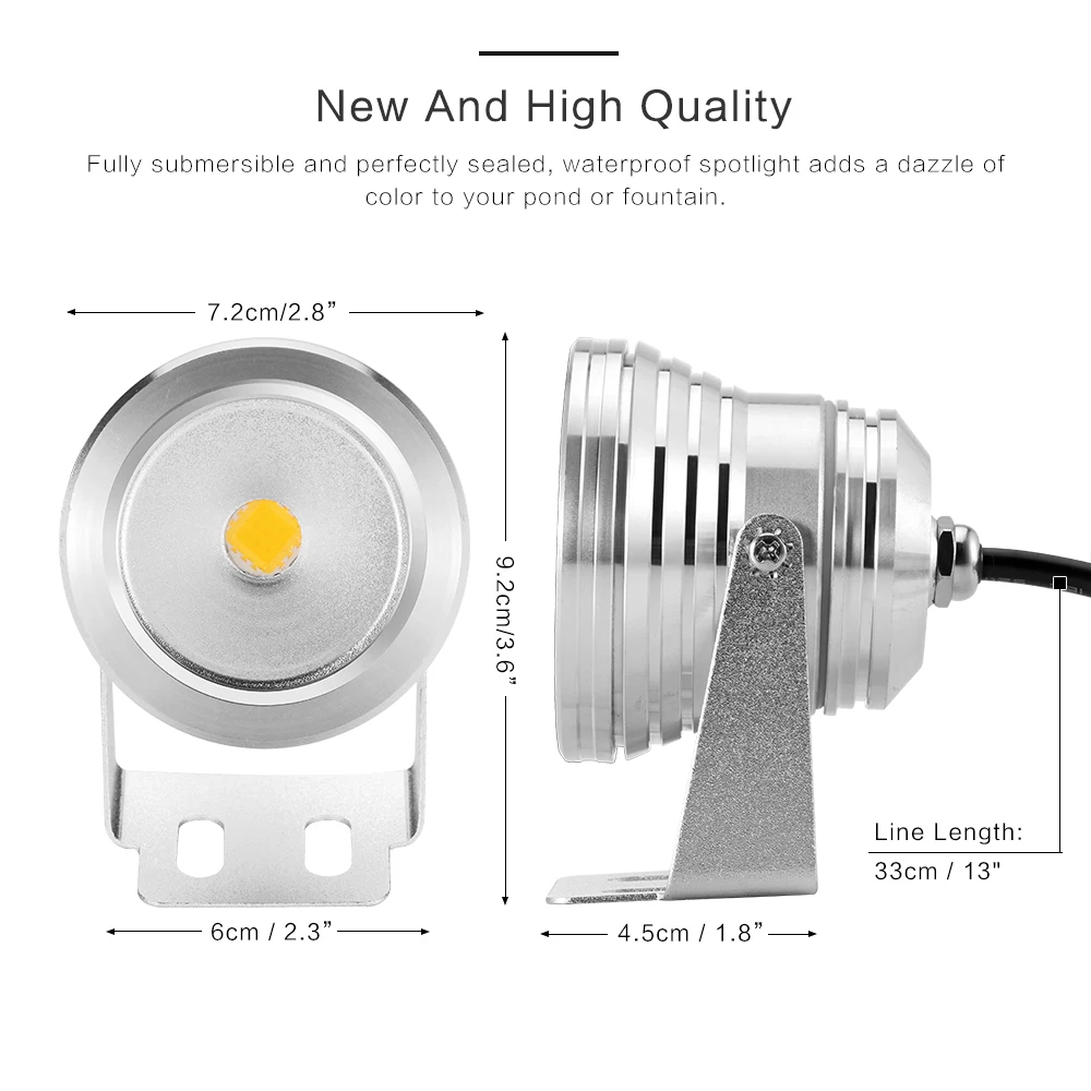 Светодиодный подводный светильник суперъярсветильник водонепроницаемая лампа