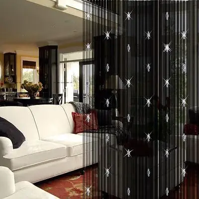 Блестящая веревка с бисером для двери и окна|window curtains|curtain dividerdoor window curtains |