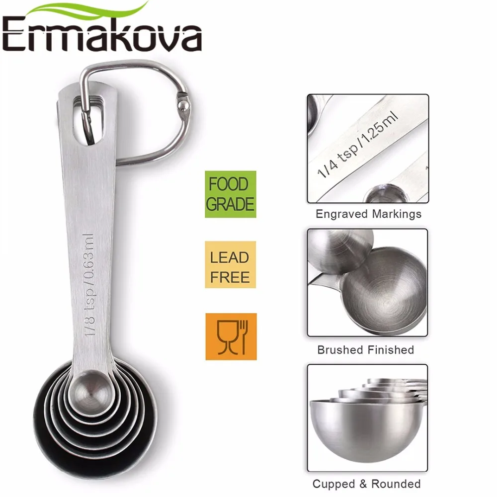 Набор из 6 предметов эргономичных сухих и жидких ингредиентов ERMAKOVA узкая форма