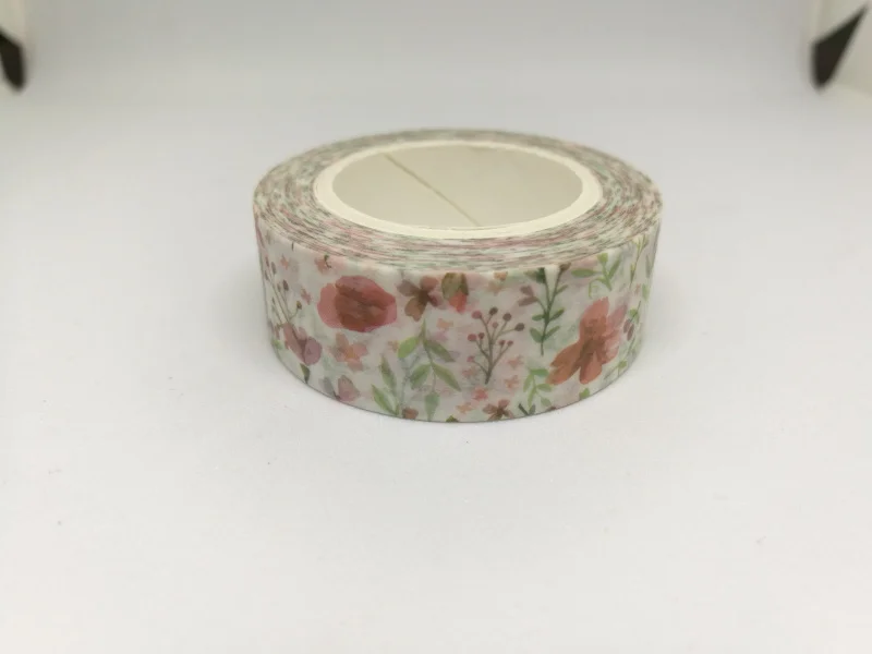 2 шт. декоративная лента с изображением красных цветов|label masking tape|washi tapeflower washi |