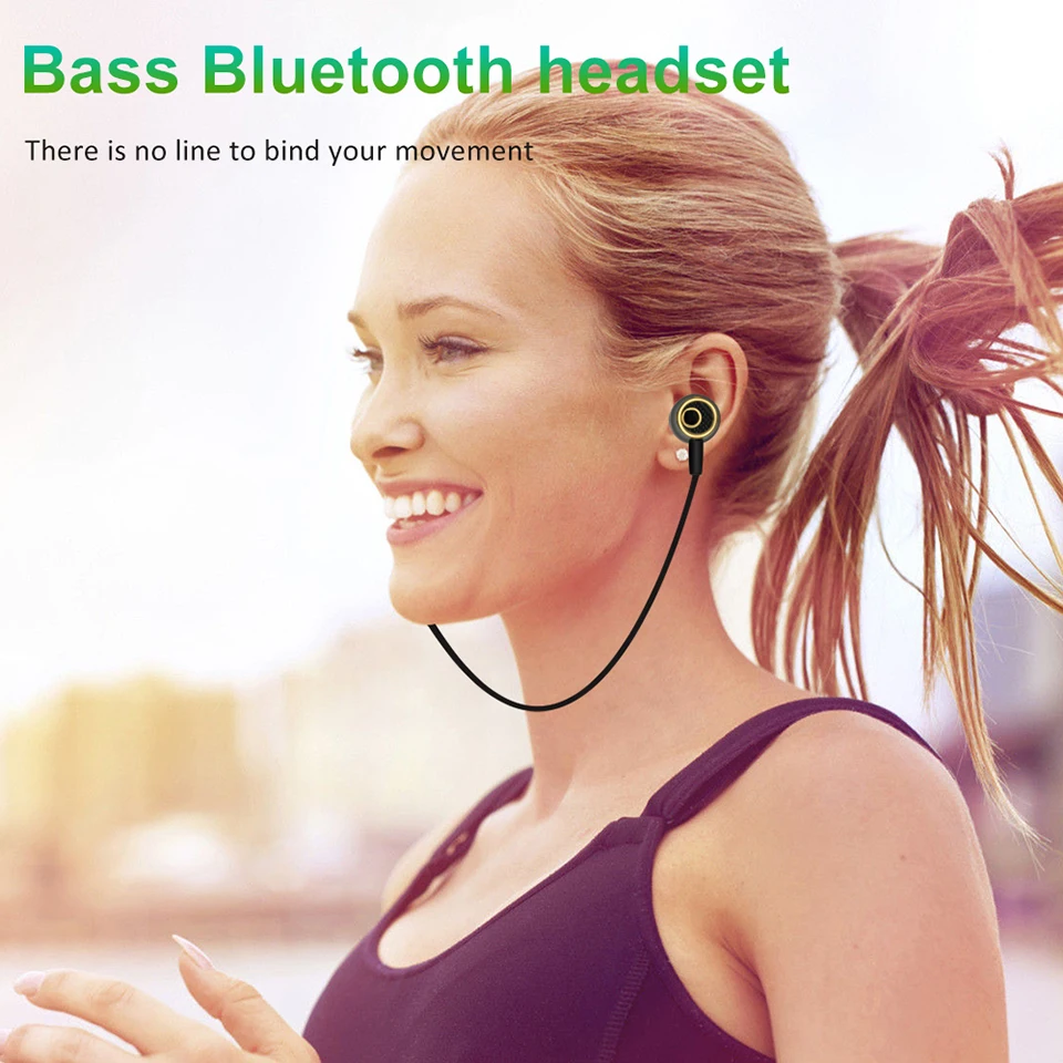 Наушники MOUDOU высокое качество Bluetooth наушники с супер басами Спортивная гарнитура