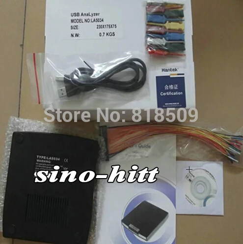 Оригинальный Новый Hantek LA5034 PC USB анализатора логики счетчик частоты LA 5034 Акция