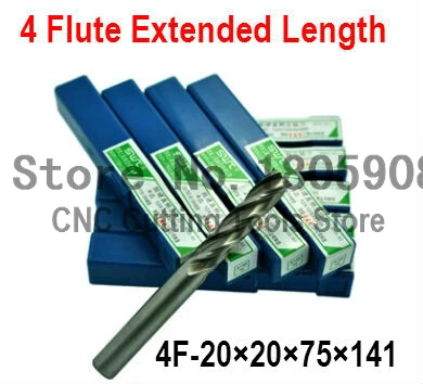 2pcs /set 20.0mm 4 Flute HSS & Extended Aluminium End Mill Cutter CNC Bit Milling Machinery tools Cutting tools.Lathe Tool
