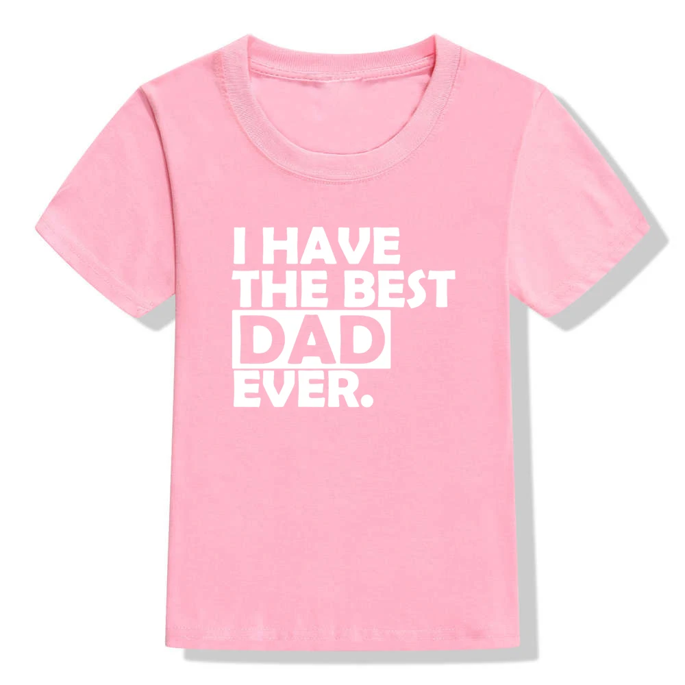 У меня есть самый лучший папа футболка для маленьких девочек комплект летней