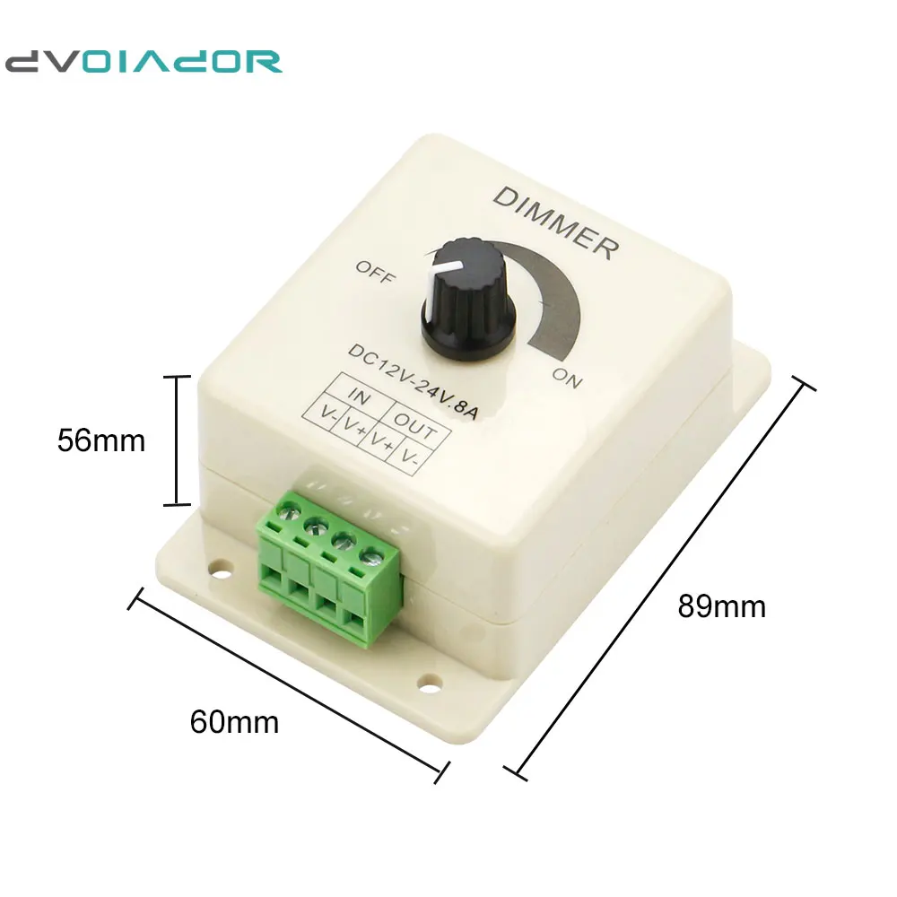 Dvolador ШИМ Диммер контроллер для светодиодные фонари или ленты adjustable brightnes
