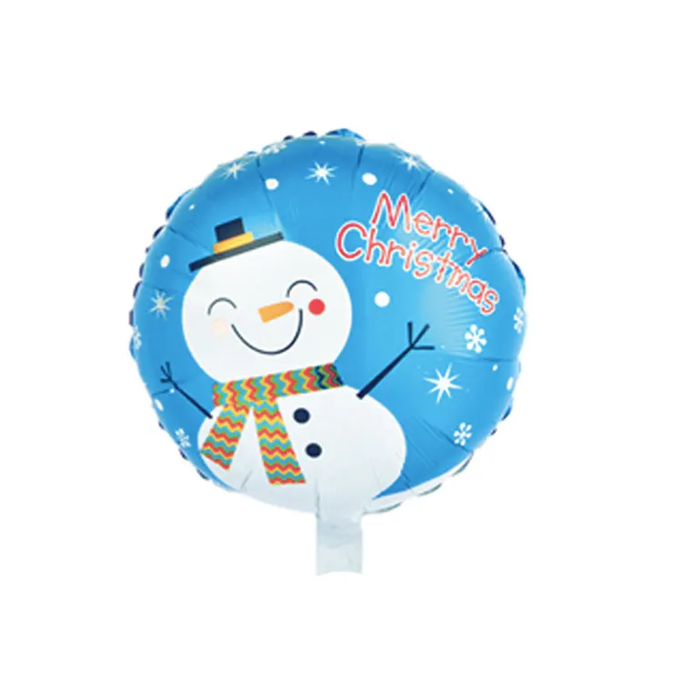 round balloon Новогодний Декор рождественские украшения балон Санта Гелий Фольги Гигантский Большой шар надувной подарок дерево украшения детские игрушки - Цвет: round balloon