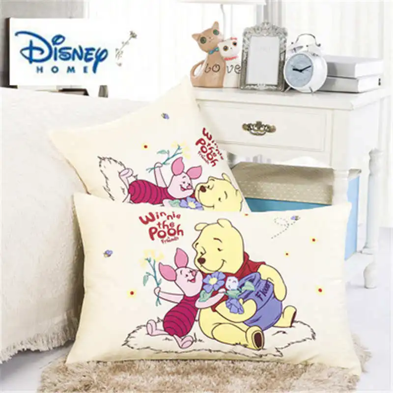 Disney Винни-Пуха Подушка Чехол для мальчиков от 1 шт хлопок Дети 48*74 см декоративная наволочка для Подушки Шамс номер мультфильм 3d печатных постельное белье для девочек - Цвет: D019-winnie