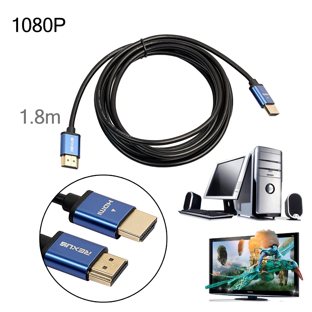 Высокоскоростной 1080p алюминиевый кабель HDMI Мужской к HDMI кабель 3D для HD tv 1 м-15 м аудио кабель HDMI для Xbox 360