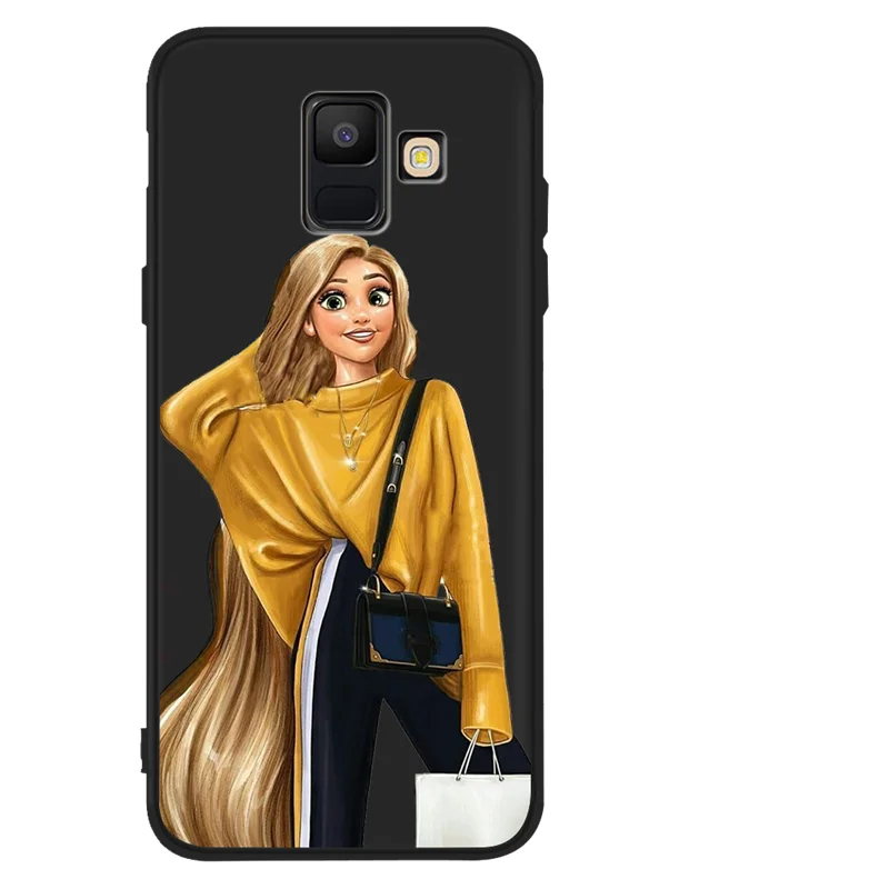 Платье принцессы для девочек для samsung Galaxy A9 A8 A7 A6 A5 A3 J3 J4 J5 J6 J8 плюс M30 A40S телефон чехол Etui принципиально Капа