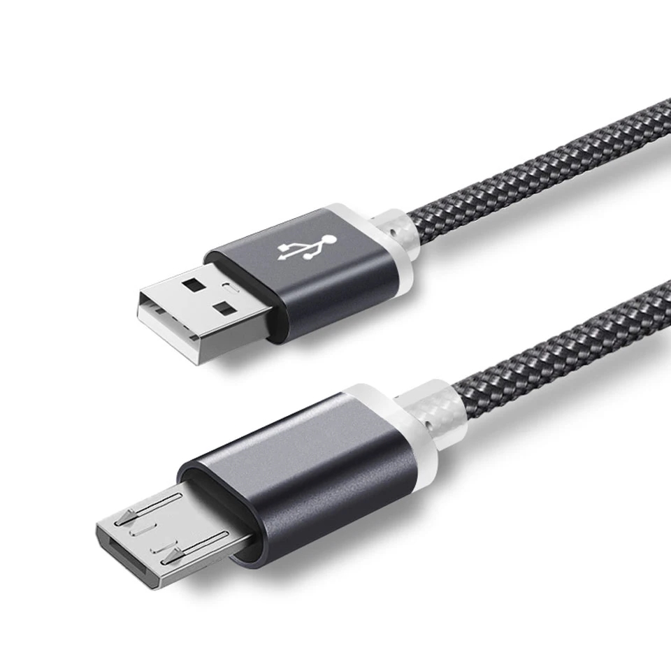 Black Micro Usb кабель для зарядки 9 мм Экстра длинный для Blackview bv6000 A60 A20 A30 Oukitel K10000 C15 C13 C12 Pro Micro Usb кабель для зарядного устройства - Тип штекера: Black