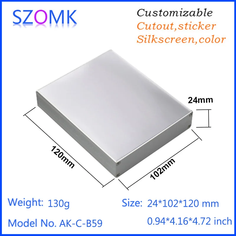 10 шт. алюминиевые корпуса для усилителя szomk 24*102*120 мм|aluminum mini itx case|aluminum tool casecase clothes