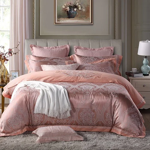 bedding set 3 Роскошное шелковое сатиновое хлопковое покрывало, Комплект постельного белья, пододеяльник, пододеяльник, наволочка, parure de lit - Цвет: bedding set 3