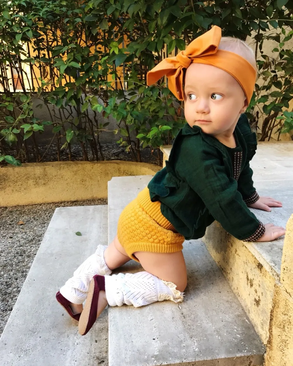 Трикотажные хлопковые шорты шаровары с высокой талией для маленьких девочек