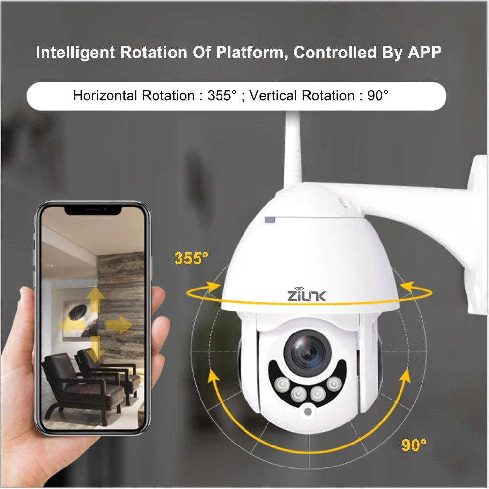 Wifi камера 1080P PTZ открытый скоростной купол беспроводной проводной CCTV безопасности IP камера 2MP HD IR двухстороннее аудио Onvif Yoosee APP