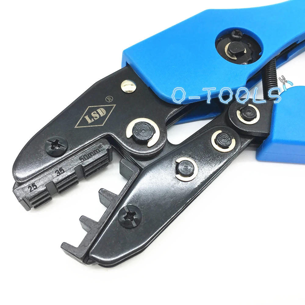 Cord end sleeve wire connector crimping pliers AN-2550GF tool for insulated ferrules terminal block 25-50mm² | Инструменты