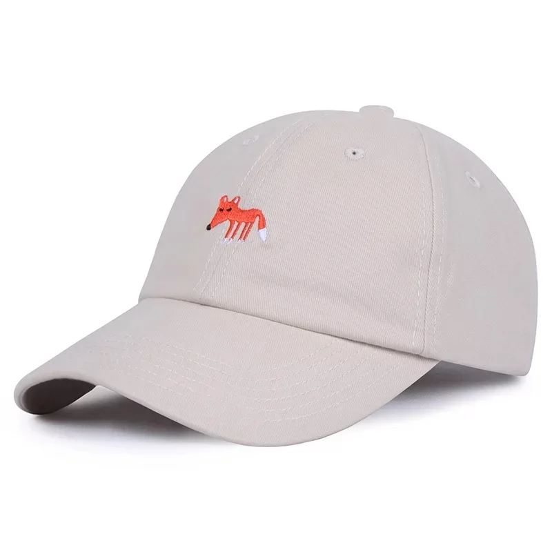 LUOAI New Fox Fashion Men's and Women's Baseball Cap Spring Summer Ms. Sun Hat Solid Snapback Wholesale Daddy | Аксессуары для