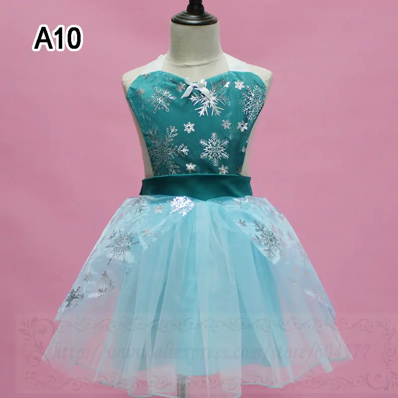 A10 Costumes for Girls Mermaid Snow White Elsa Costume Minnie Anna Cosplay Princess Tutu Apron for Halloween Christmas Easter Party - Цвет: A10