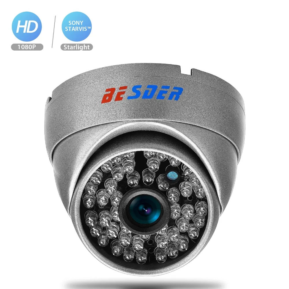 Besder 1080P SONY STARVIS IP камера ночного видения H.265 металлический корпус CCTV домашняя камера безопасности 2MP IMX 307 камера ONVIF 2,0 XMEye