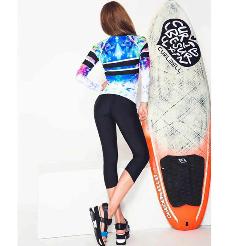 Женский купальный костюм танкини из 3 предметов с высокой горловиной комплект