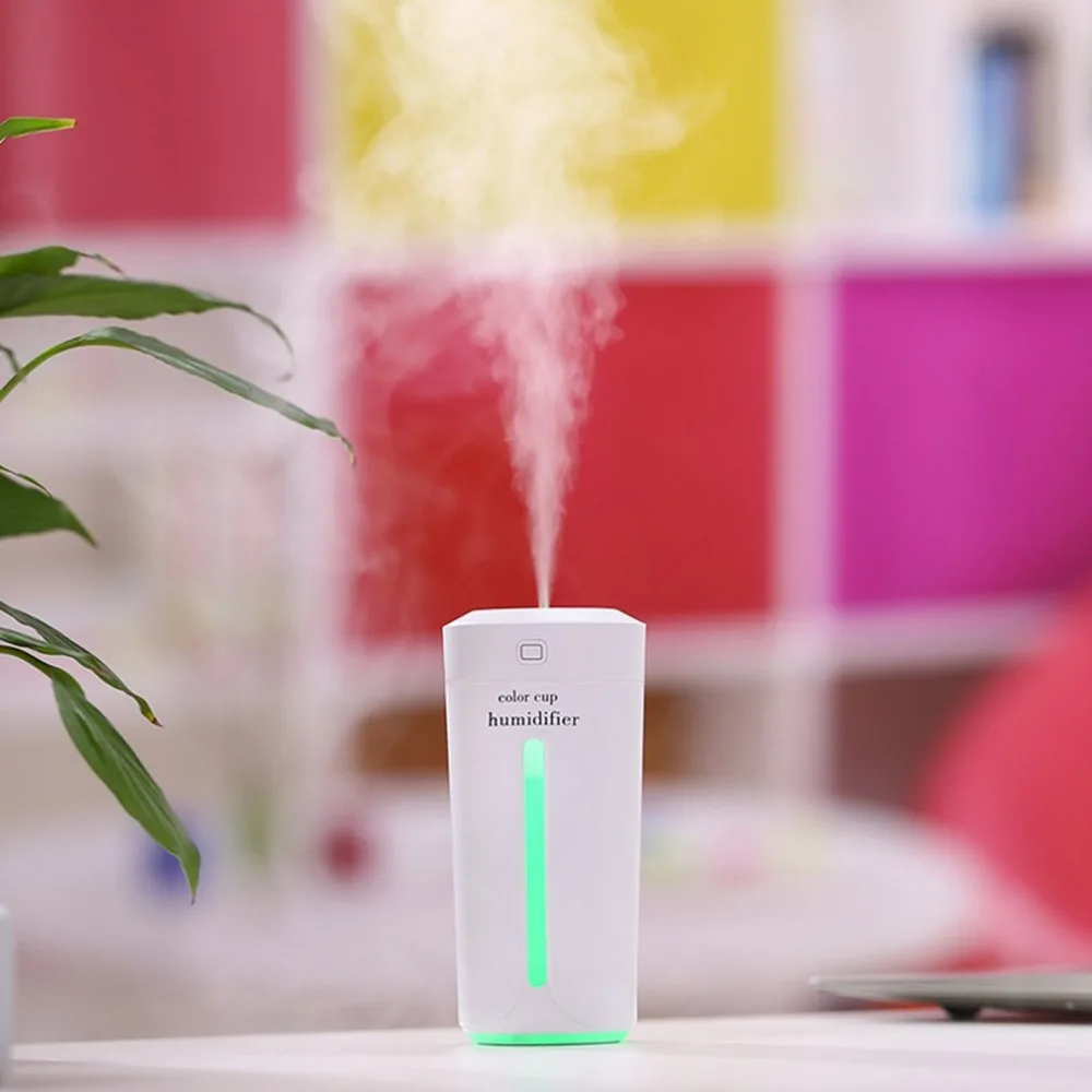 2018 New Mini Cup Shape Air Humidifier Mist Maker HumidifierAir Moistener Noiseless Colorful Night Light For Car Home | Бытовая техника