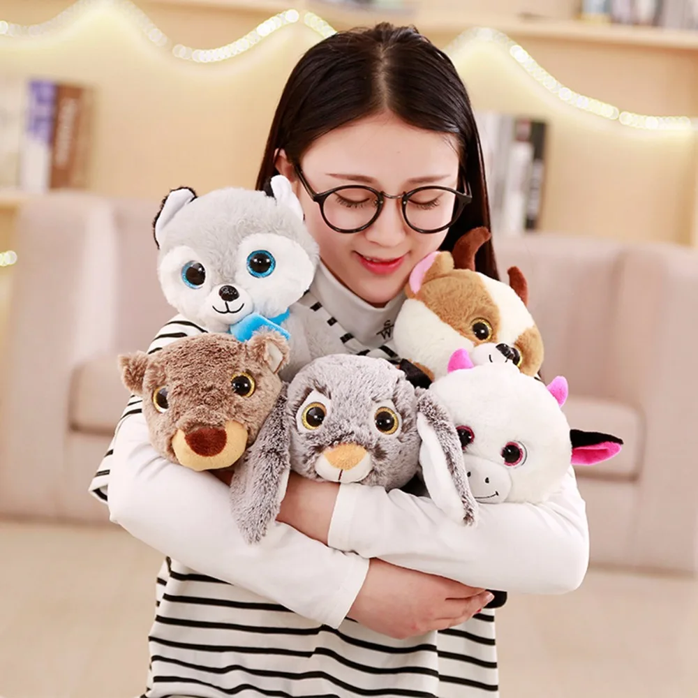 Милая маленькая мультяшная игрушка 9 дюймов плюшевая кукла корова Хаски кролик