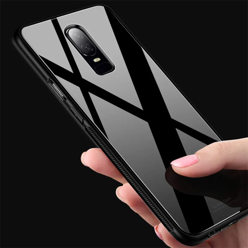 Для oneplus 6 Чехол One Plus 6 Чехол антидетонационный Fundas мобильный телефон закаленное стекло защитный чехол для Coque oneplus 6 op6 1+ 6