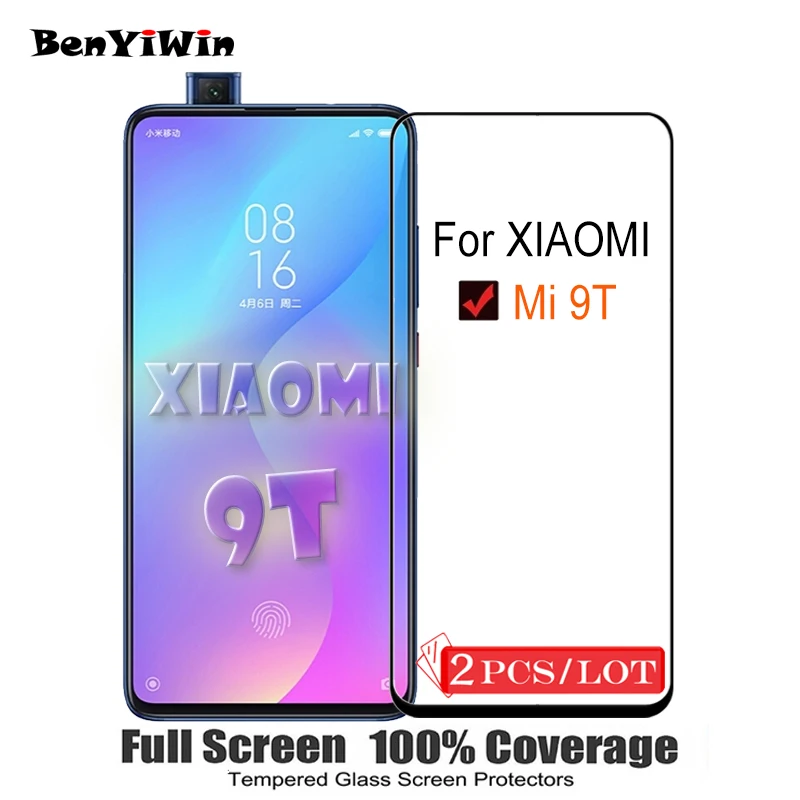 2 шт. 100% оригинальное закаленное стекло с полным покрытием для XIAOMI Mi 9 T Mi9 защита