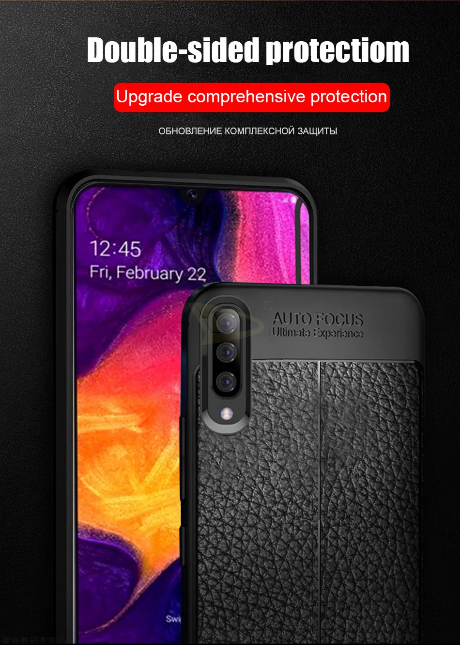 Роскошный мягкий чехол для телефона на samsung Galaxy A20 A30 A40 A50 M10 M20 M30 A3 A7 A5 A6 Кожаный противоударный чехол Крышка