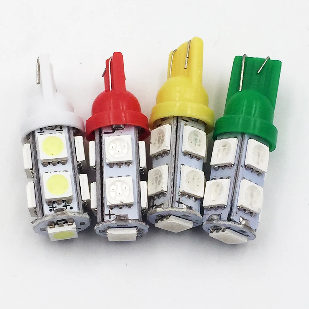 YSY 100 шт. Оптовая Продажа T10 9SMD 5050 9 Smd Светодиодные Автомобильные лампы 194 168 192 W5W