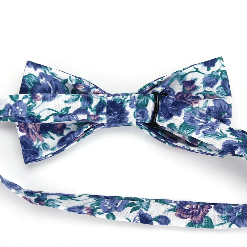Брендовый Новый Мужской винтажный цветочный хлопковый галстук бабочка Ianthe