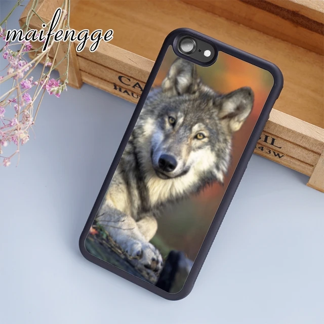 Maifengge серый волк с осенним фоном чехол для телефона iPhone 11 12 Pro X XR XS MAX 5 6 7 8 Plus samsung s7 s8
