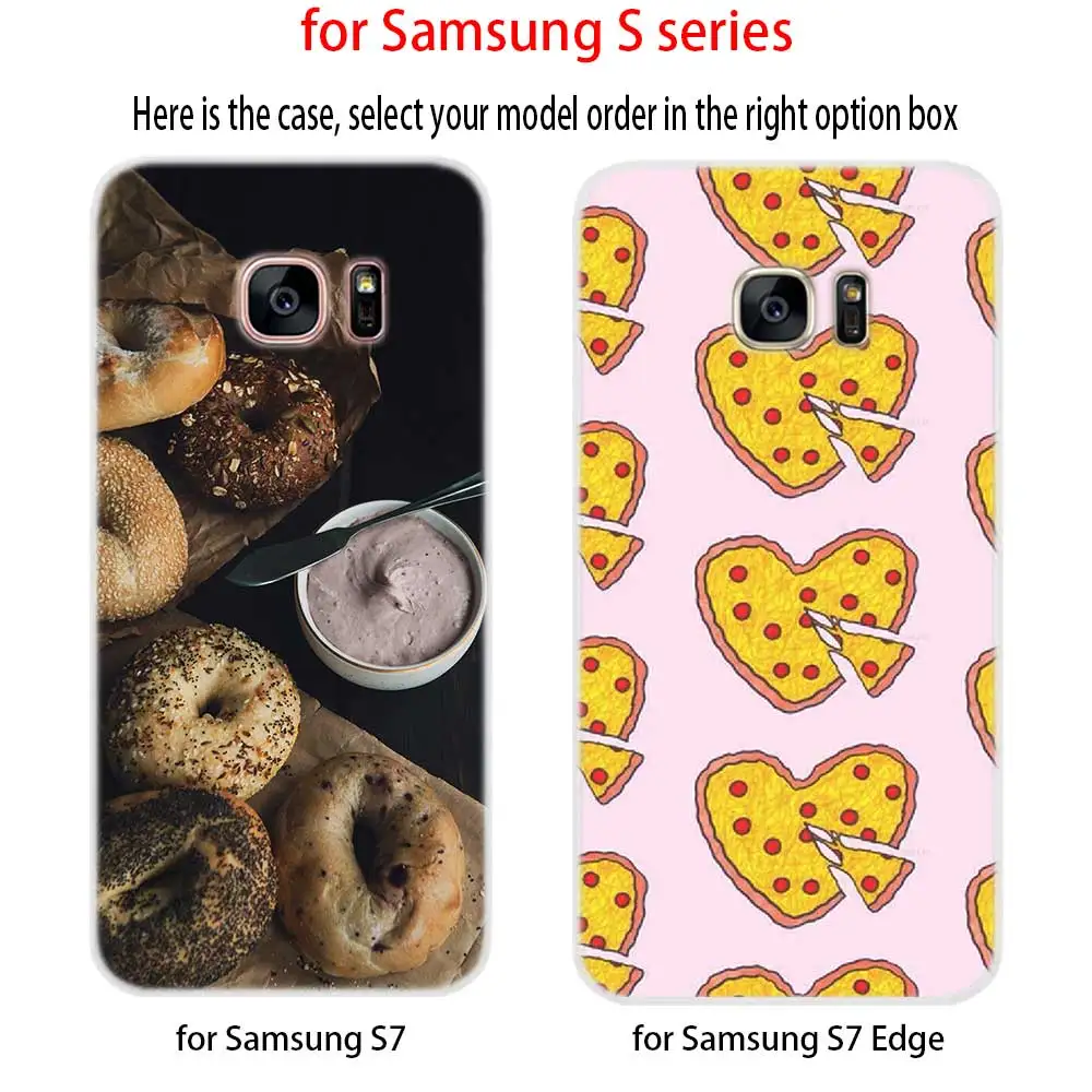Мягкий силиконовый чехол для Samsung S30 S20 S11 S10 S9 S8 Plus lite 11e 10e Uitra S7Edge фри пончики пицца |