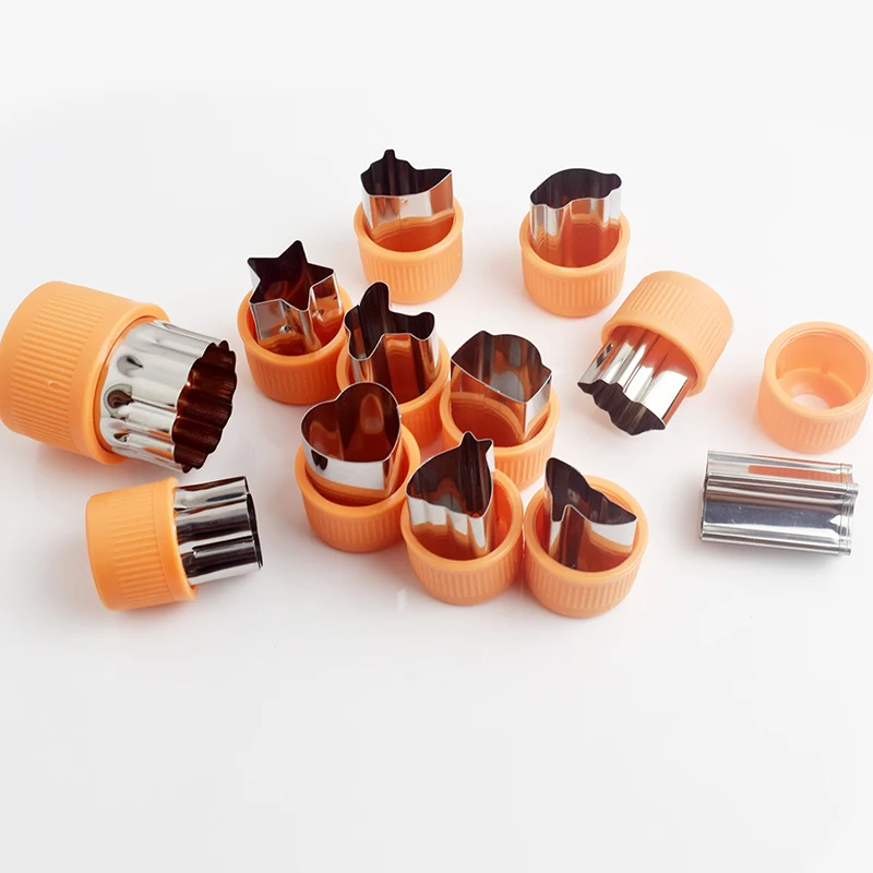 12 шт./лот все крышки оранжевый фруктовый овощной слайсер резак инструменты для