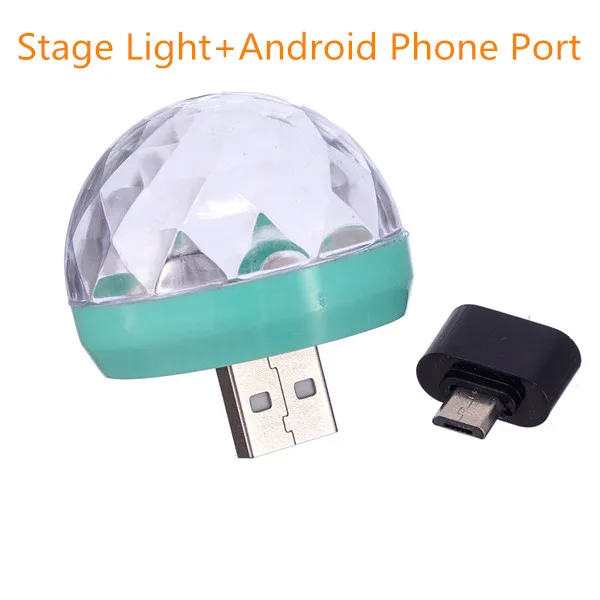 OSIDEN DC5V USB светодиодный сценический светильник 3 Вт светодиодный диско-шар светильник s 2 Режим мини DJ лазерный сценический светильник ing праздничные для бара вечерние украшения дома - Цвет: Тёплый свет
