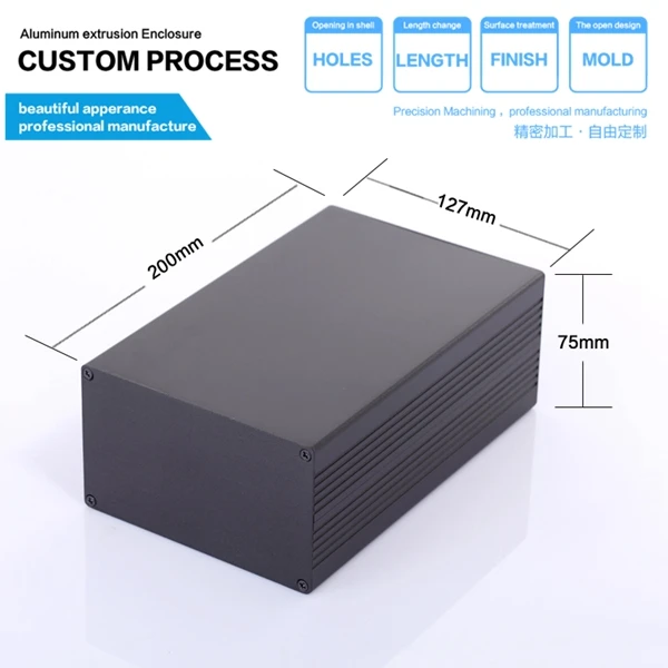 

H24 127W75H/4.99''x2.95'' aluminum round junction box battery box
