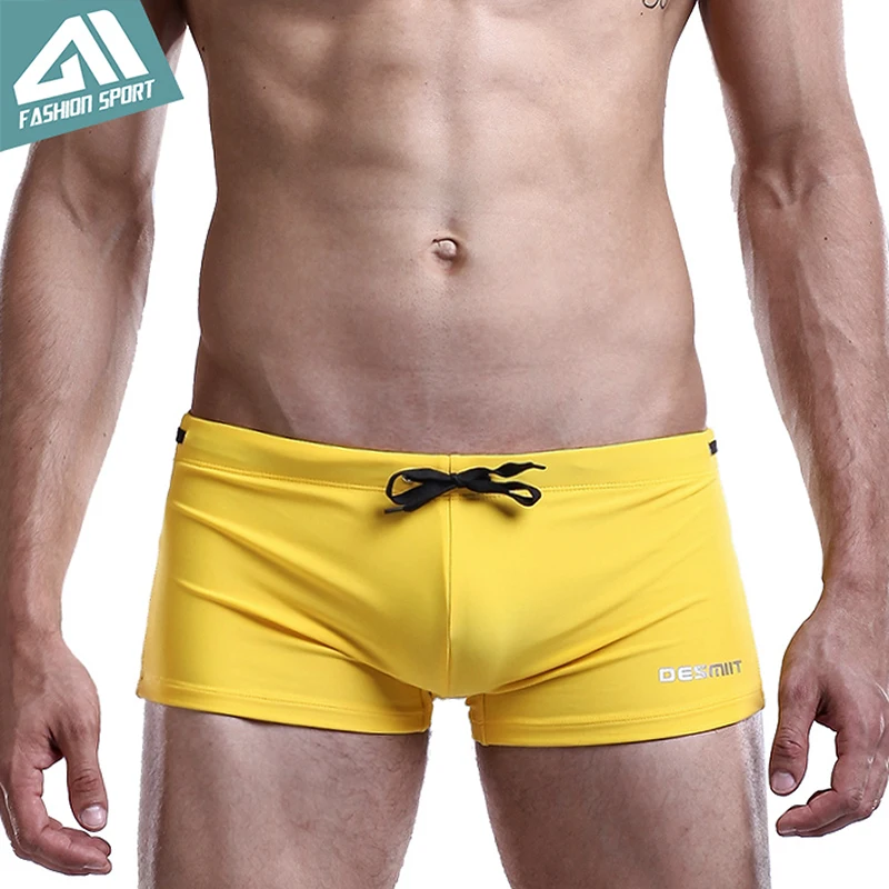 Мужская одежда для плавания DESMIIT спортивные шорты с завязками однотонный