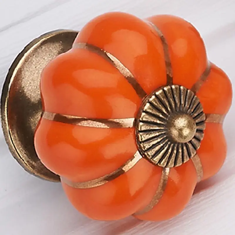 2 шт. ручки для ящиков с изображением тыквы дверные шкафа Аппаратные аксессуары