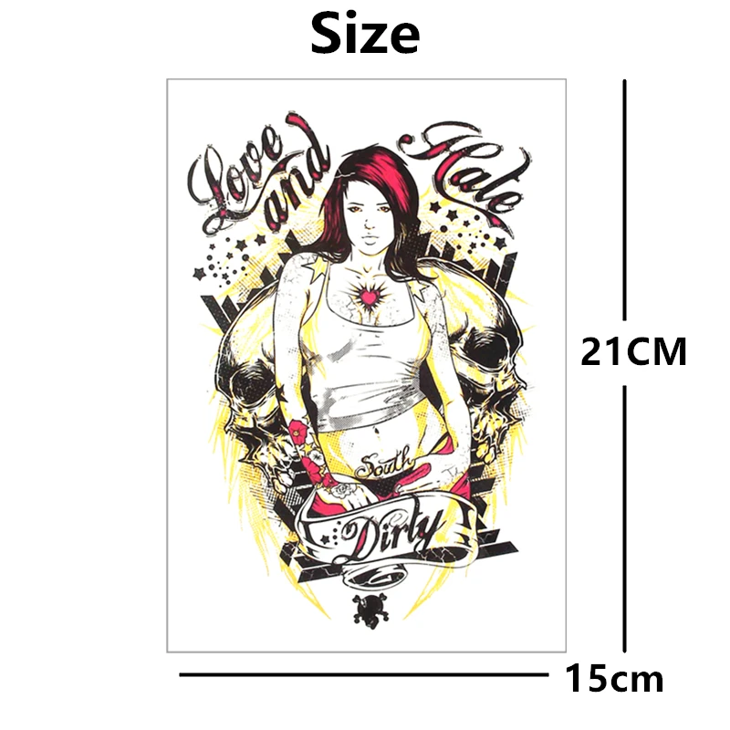 SHNAPIGN Сексуальная городская девушка временная татуировка боди арт вспышка