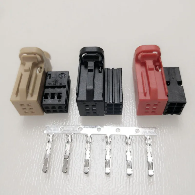 2/4 шт./лот TE 6 Pin/способ шины для легковых автомобилей Давление сигнализации Разъем для Volkswagen Golf CC Джатта Skoda Fabia Audi A3 A4 4D0 971 636