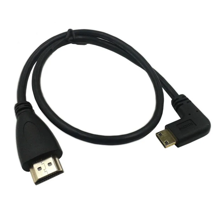90 градусов влево под углом Тип C Мини HD CABLE 0 5 м разъем для Камера 5D2 5D3 & планшет Tf101