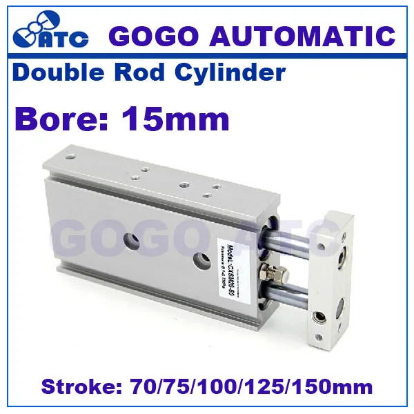 GOGO высококачественный двойного действия стержень воздушный цилиндр