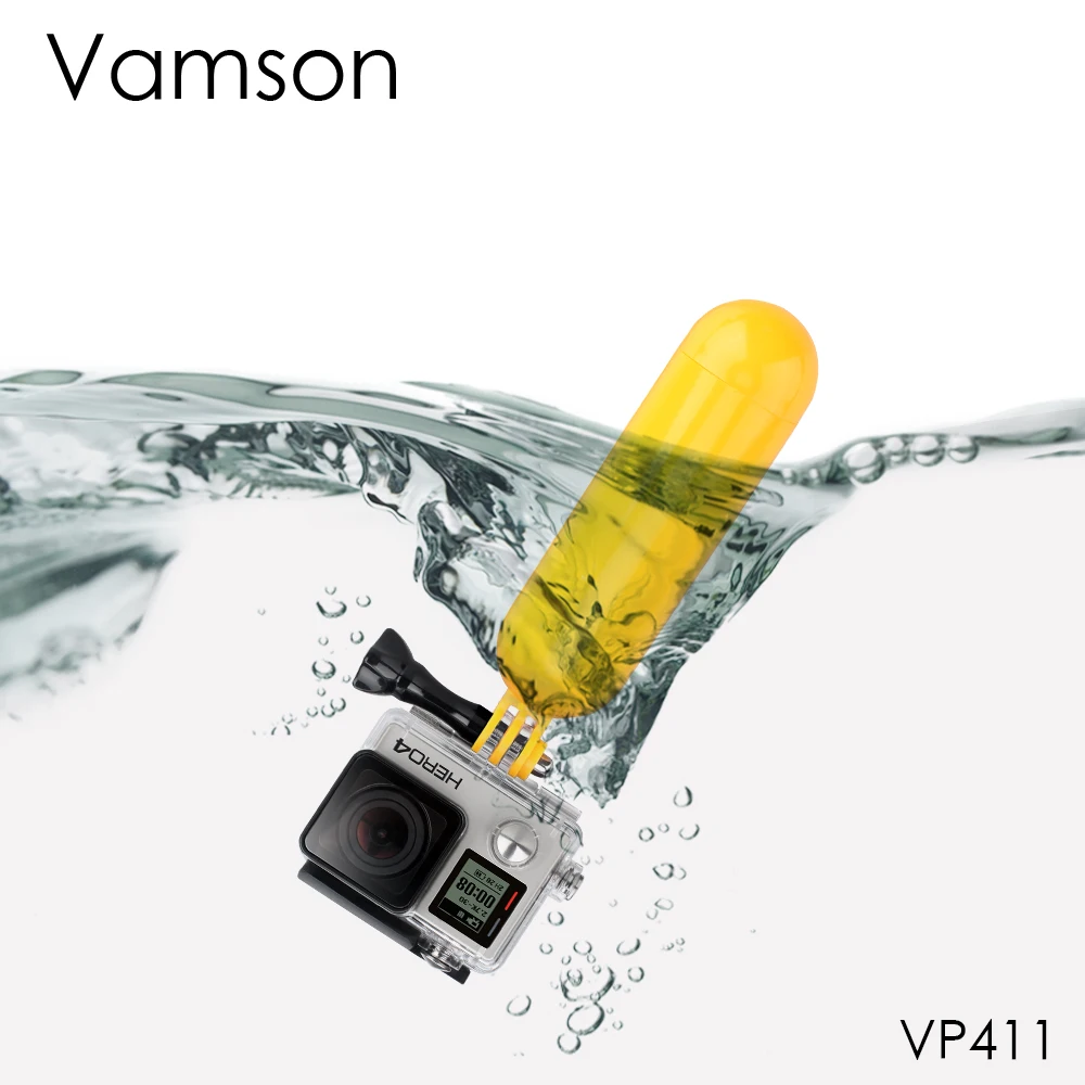 Vamson для Gopro аксессуары поплавок плавающий Floaty Ручной штатив Go Pro Hero 8 7 6 5 4 Yi 4K VP411 |