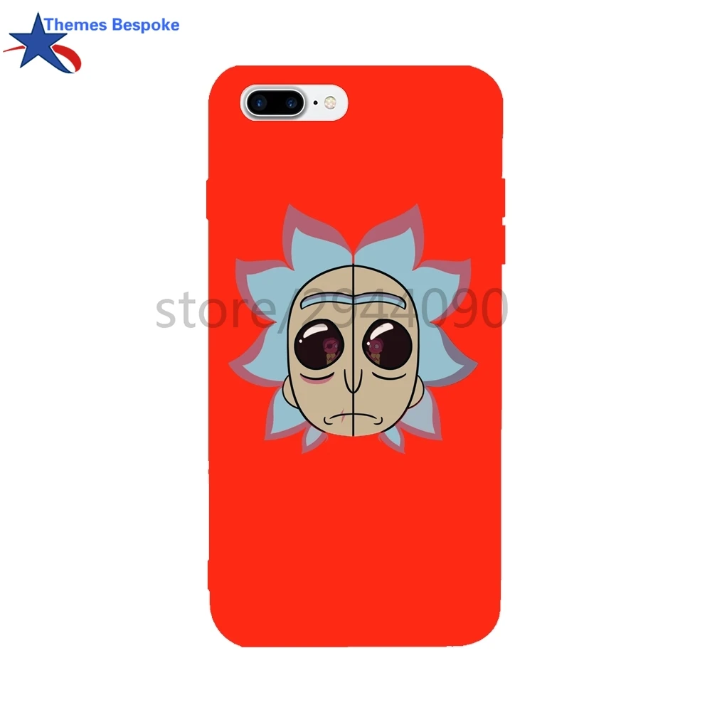 Рик и Морти для iphone 8 Plus 6S плюс ультра-тонкий защитную крышку iPhone 6/7/ 7 мягкая TPU