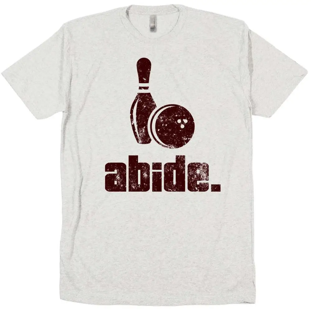 Мужская футболка из джерси с большим Lebowski Dude Abides Bowler Bowling Ball Pin League Team 2019 | одежда