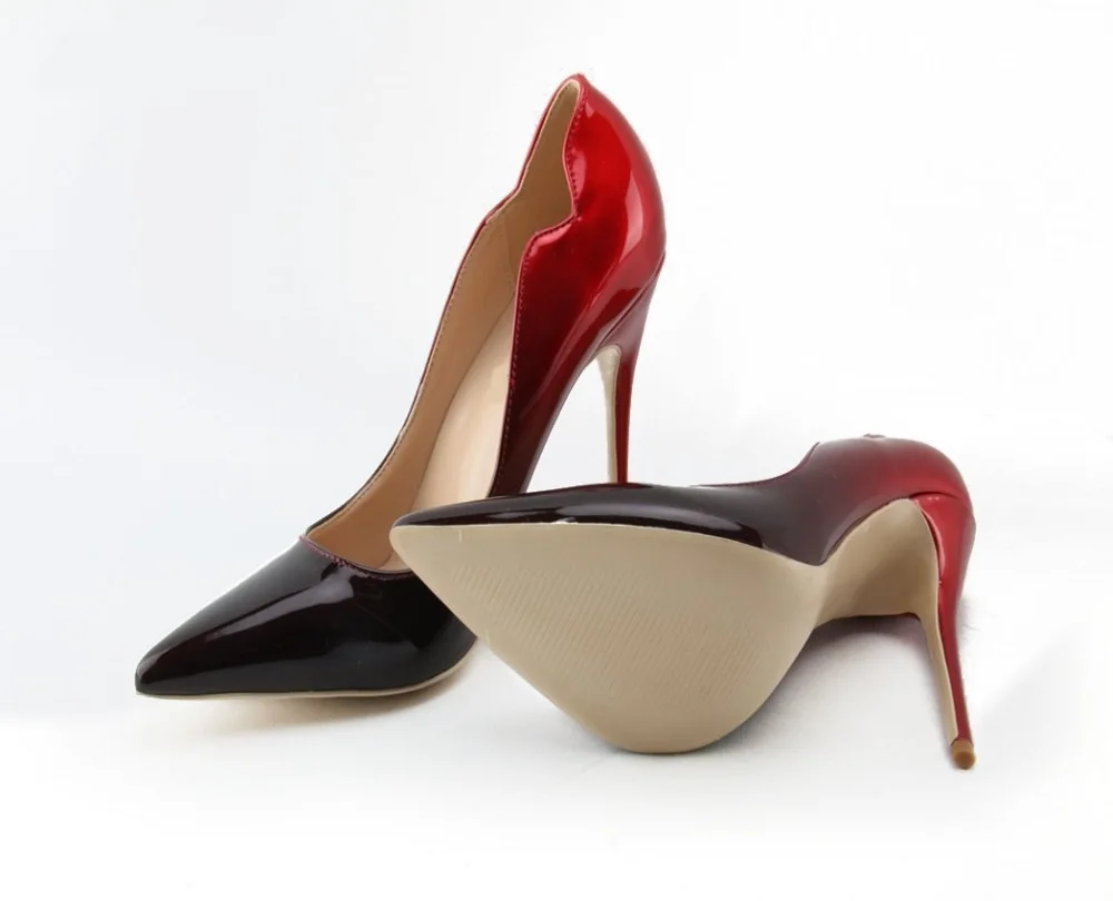 Для женщин Летние Элегантные Цвет ized слипоны Обувь на высоких каблуках красные